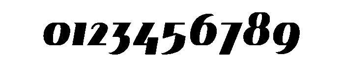 Gryffith Black Italic Font OTHER CHARS