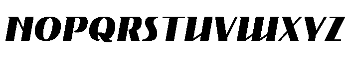 Gryffith Black Italic Font UPPERCASE