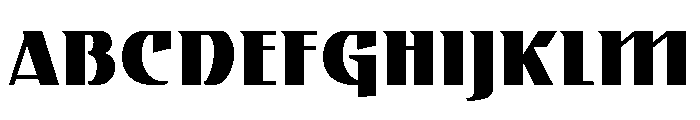 Gryffith Black Font UPPERCASE