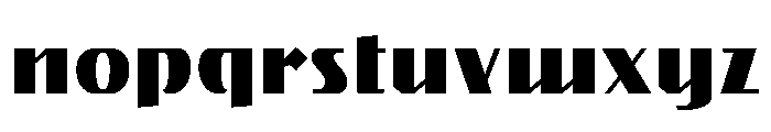 Gryffith Black Font LOWERCASE