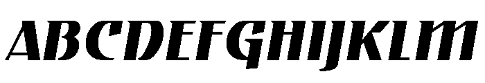 Gryffith Bold Italic Font UPPERCASE