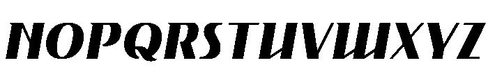 Gryffith Bold Italic Font UPPERCASE