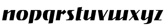 Gryffith Bold Italic Font LOWERCASE
