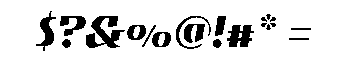 Gryffith Demi Bold Italic Font OTHER CHARS