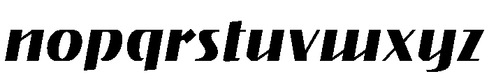 Gryffith Demi Bold Italic Font LOWERCASE