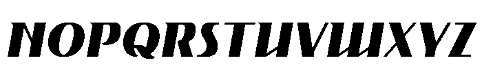 Gryffith Extra Bold Italic Font UPPERCASE