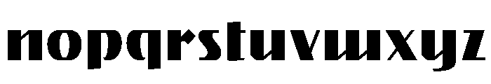 Gryffith Extra Bold Font LOWERCASE