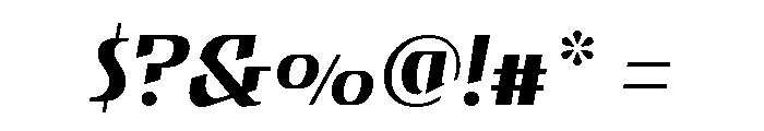 Gryffith Light Italic Font OTHER CHARS