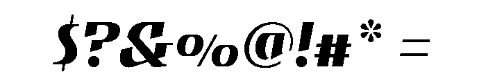 Gryffith Medium Italic Font OTHER CHARS