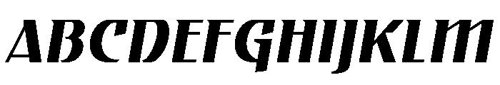 Gryffith Medium Italic Font UPPERCASE