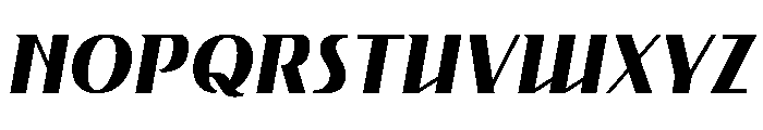Gryffith Medium Italic Font UPPERCASE