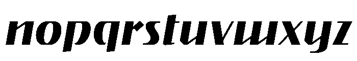Gryffith Medium Italic Font LOWERCASE