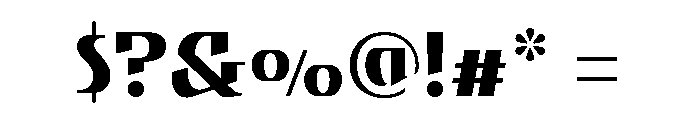Gryffith Medium Font OTHER CHARS