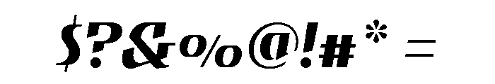 Gryffith Regular Italic Font OTHER CHARS