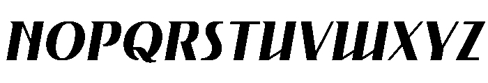 Gryffith Regular Italic Font UPPERCASE