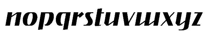 Gryffith Regular Italic Font LOWERCASE