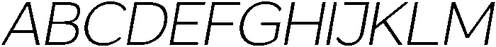 GS Haritsa Extra Light Italic otf (200) Font UPPERCASE