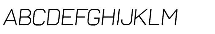GS Frank Light Oblique Rough Font UPPERCASE