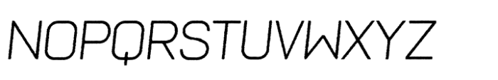 GS Frank Light Oblique Rough Font UPPERCASE