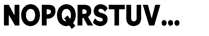 GS Haritsa Black Condensed Font UPPERCASE