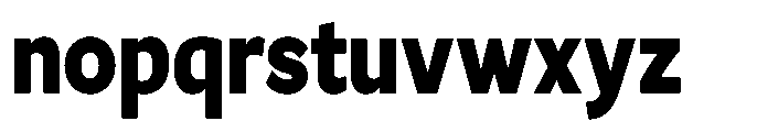 GS Haritsa Black Condensed Font LOWERCASE