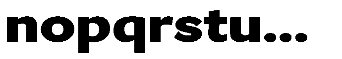 GS Haritsa Black Expanded Font LOWERCASE