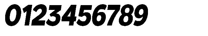 GS Haritsa Black Italic Condensed Font OTHER CHARS