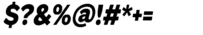 GS Haritsa Black Italic Condensed Font OTHER CHARS