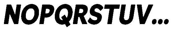 GS Haritsa Black Italic Condensed Font UPPERCASE