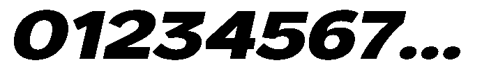 GS Haritsa Black Italic Expanded Font OTHER CHARS