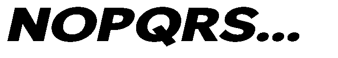 GS Haritsa Black Italic Expanded Font UPPERCASE