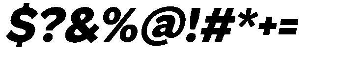 GS Haritsa Black Italic Font OTHER CHARS