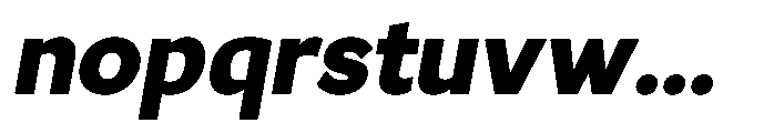 GS Haritsa Black Italic Font LOWERCASE