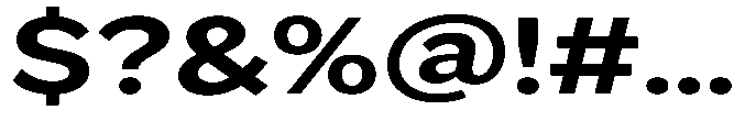 GS Haritsa Bold Expanded Font OTHER CHARS