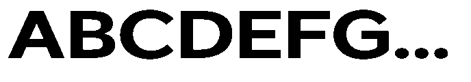 GS Haritsa Bold Expanded Font UPPERCASE