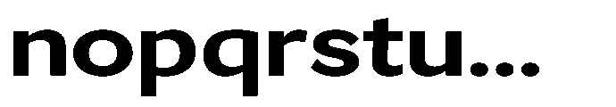 GS Haritsa Bold Expanded Font LOWERCASE