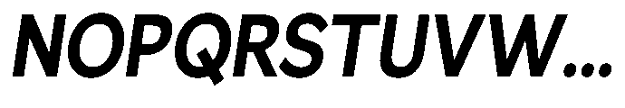 GS Haritsa Bold Italic Condensed Font UPPERCASE