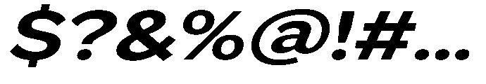 GS Haritsa Bold Italic Expanded Font OTHER CHARS
