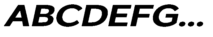 GS Haritsa Bold Italic Expanded Font UPPERCASE