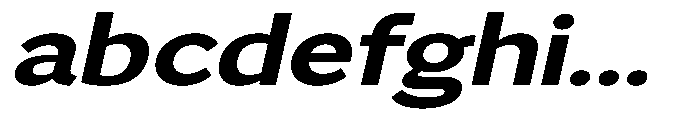 GS Haritsa Bold Italic Expanded FONT