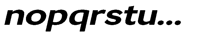 GS Haritsa Bold Italic Expanded Font LOWERCASE