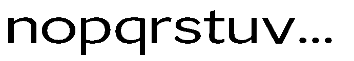 GS Haritsa Expanded Font LOWERCASE
