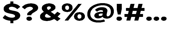 GS Haritsa Extra Bold Expanded Font OTHER CHARS
