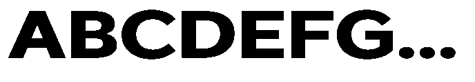GS Haritsa Extra Bold Expanded Font UPPERCASE