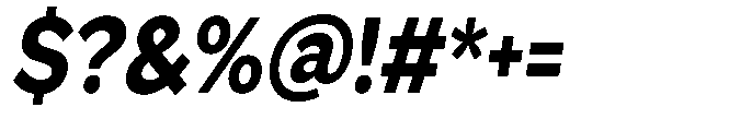 GS Haritsa Extra Bold Italic Condensed Font OTHER CHARS
