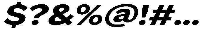 GS Haritsa Extra Bold Italic Expanded Font OTHER CHARS