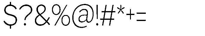 GS Haritsa Extra Light Condensed Font OTHER CHARS