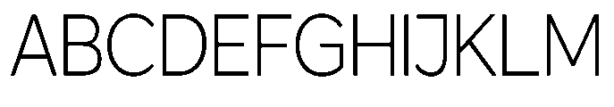 GS Haritsa Extra Light Condensed Font UPPERCASE