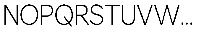 GS Haritsa Extra Light Condensed Font UPPERCASE