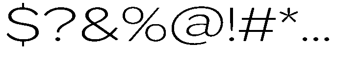 GS Haritsa Extra Light Expanded Font OTHER CHARS